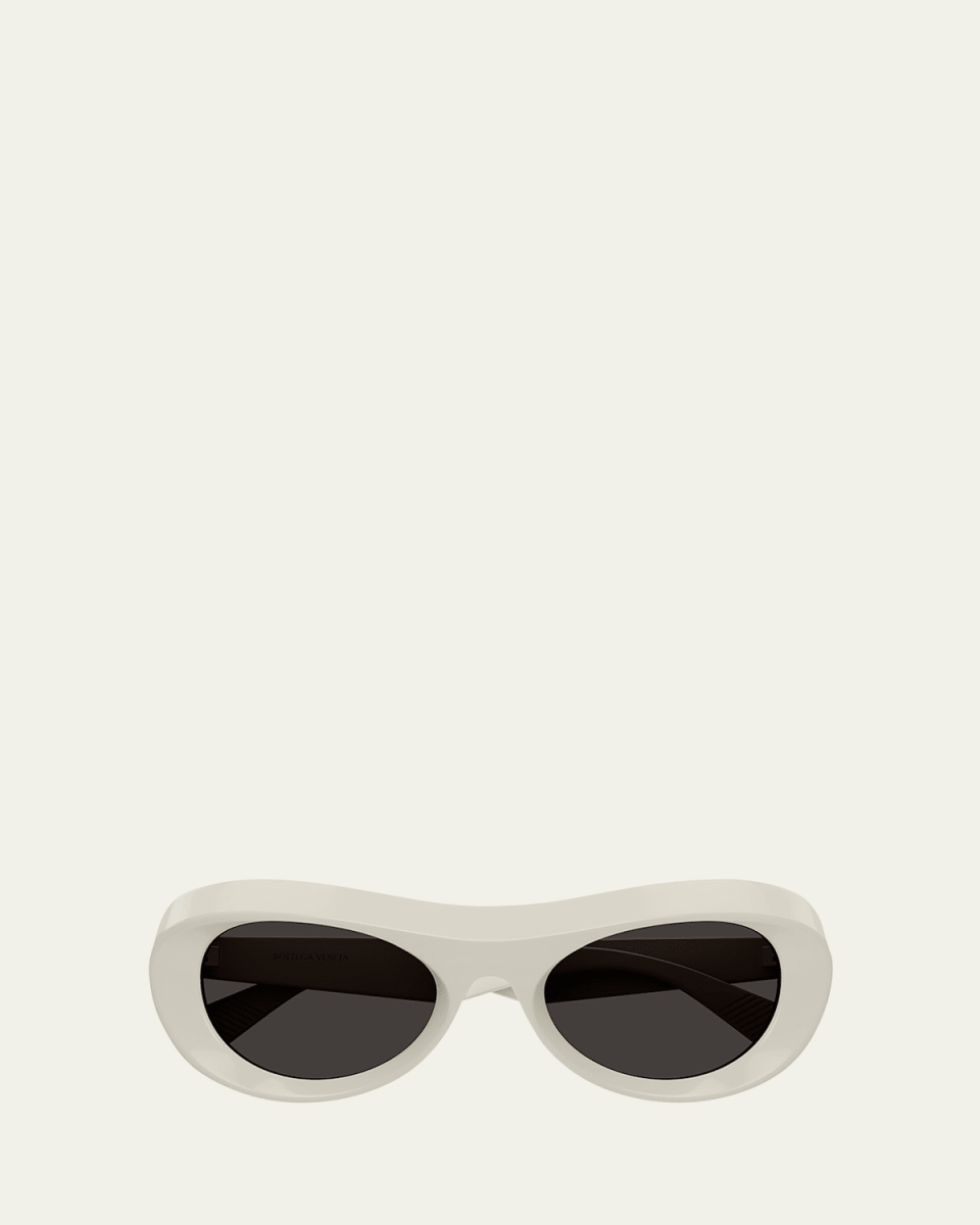 Beveled Acetate Round Sunglasses